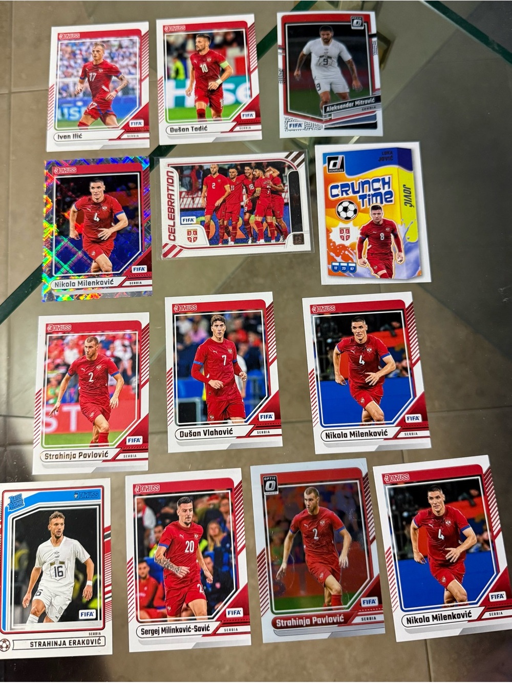 13 Serbia National Team soccer card lot FIFA World Cup Monopoly